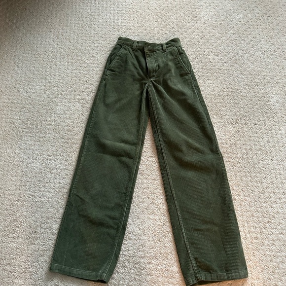 Green cord TNA 00 side pocket pants - Picture 3 of 4
